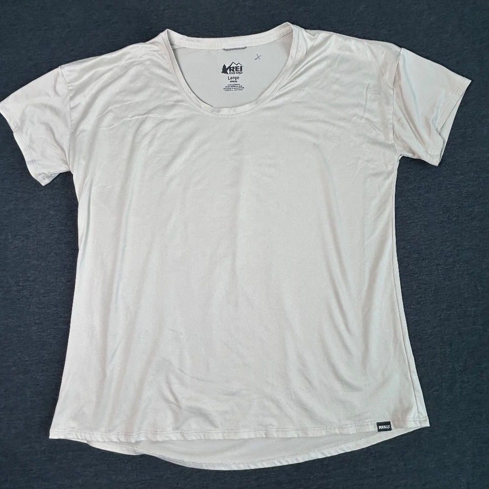 REI COOP Women's Sahara Cream/Tan TShirt | Size Large